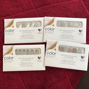 Lot of 4 Color Street Vibrant Nail Art Collection